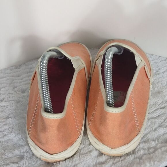 Vans Off The Wall Tropical Peach Woman's Slipon Sneakers - Picture 3 of 7